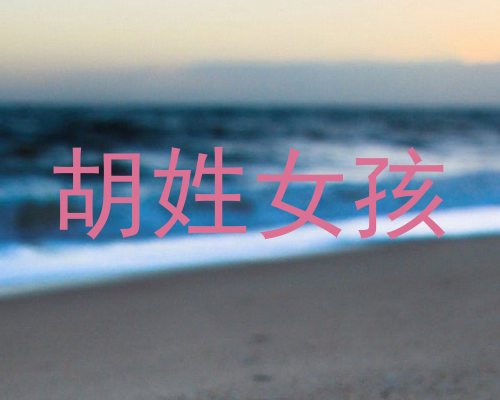 胡姓女孩
