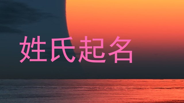 姓氏起名