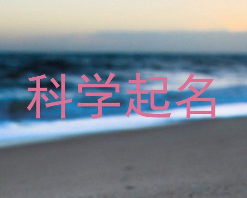 科学起名