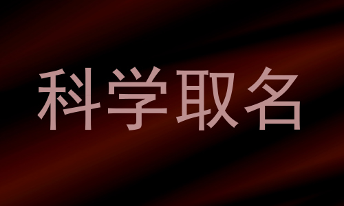 科学取名