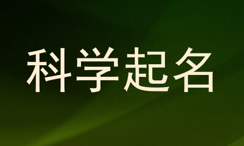 科学起名