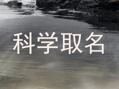 科学取名