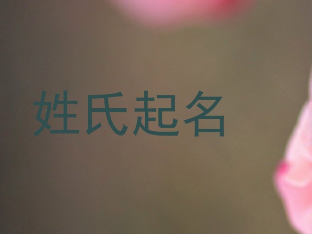 姓氏起名