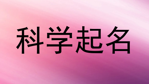科学起名