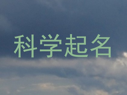 科学起名
