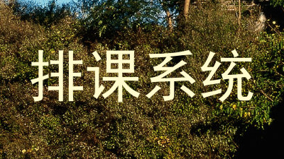 排课系统