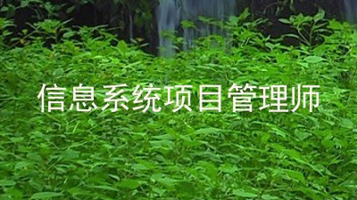 信息系统项目管理师