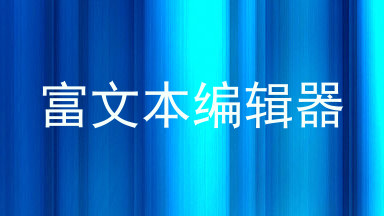 富文本编辑器