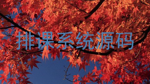 排课系统源码