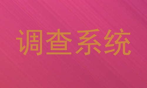 调查系统