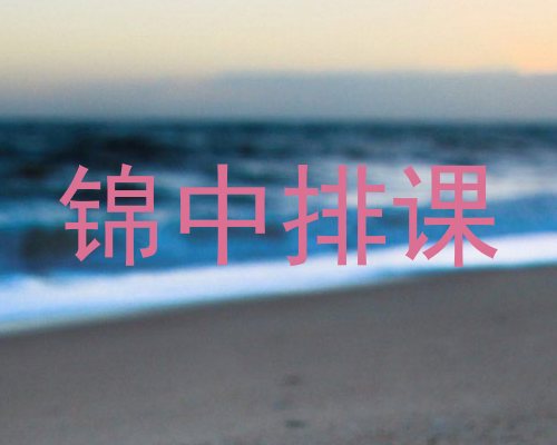 锦中排课