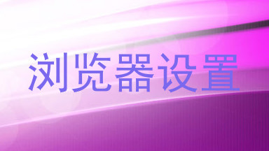 浏览器设置