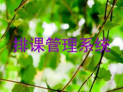 排课管理系统