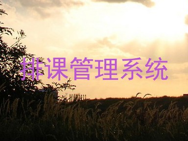 排课管理系统
