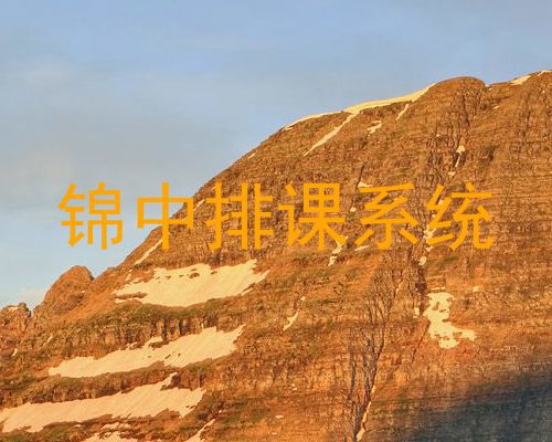 锦中排课系统