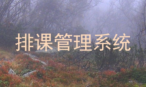 排课管理系统