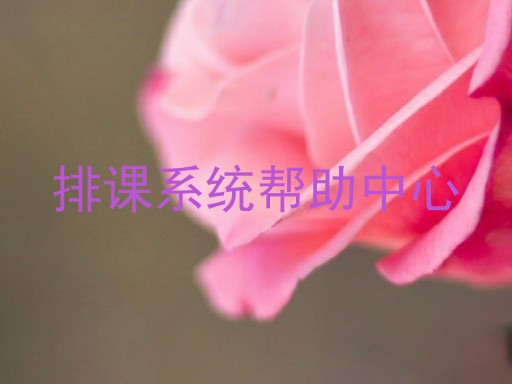 排课系统帮助中心