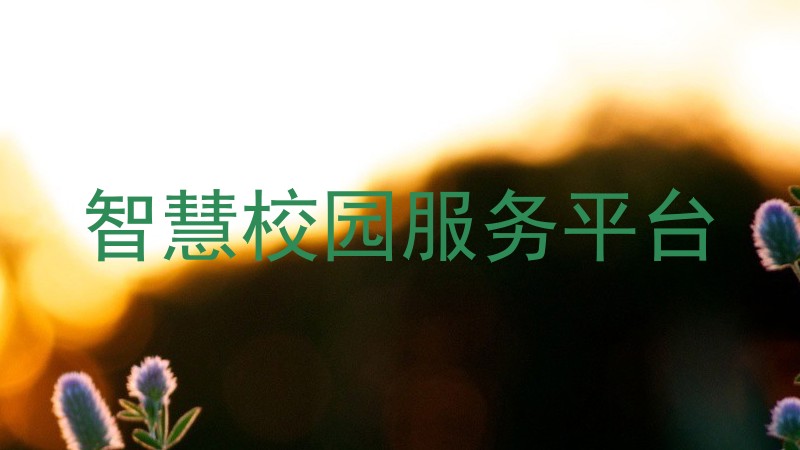 智慧校园服务平台