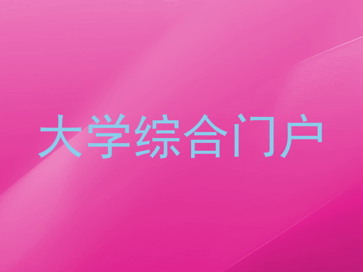 大学综合门户