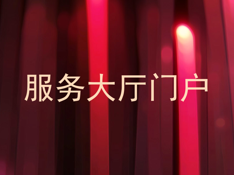 服务大厅门户