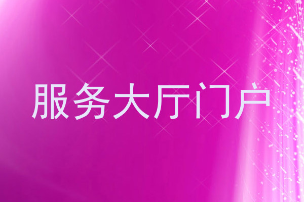 服务大厅门户