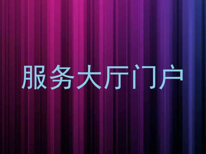 服务大厅门户
