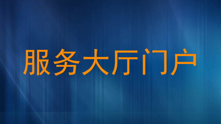 服务大厅门户