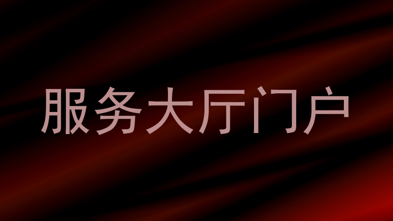 服务大厅门户