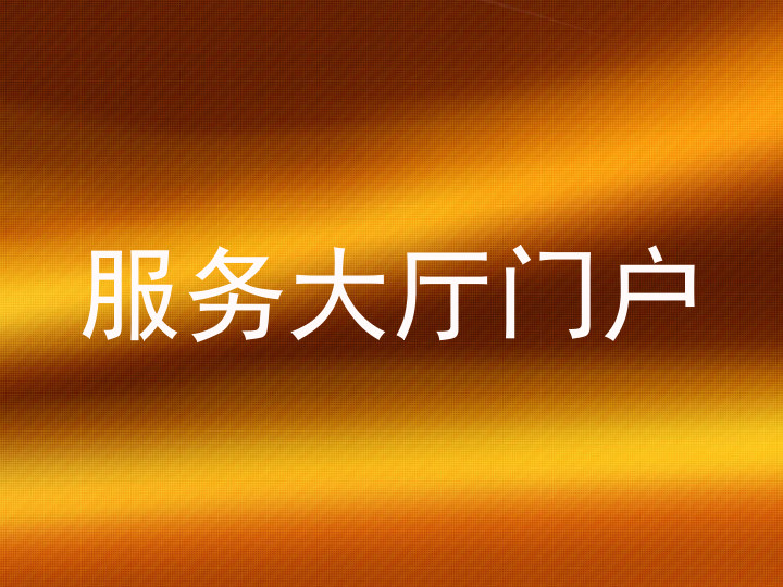 服务大厅门户