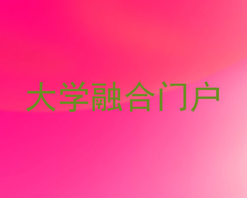 大学融合门户