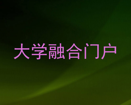 大学融合门户