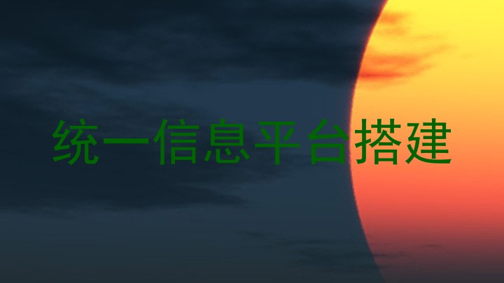 统一信息平台搭建