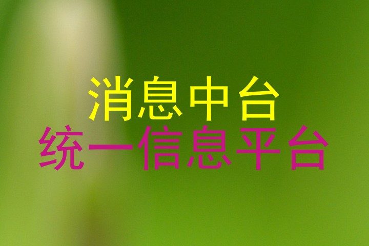 消息中台|统一信息平台