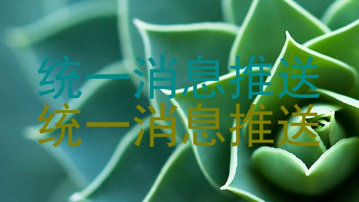 统一消息推送|统一消息推送