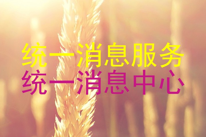统一消息服务|统一消息中心