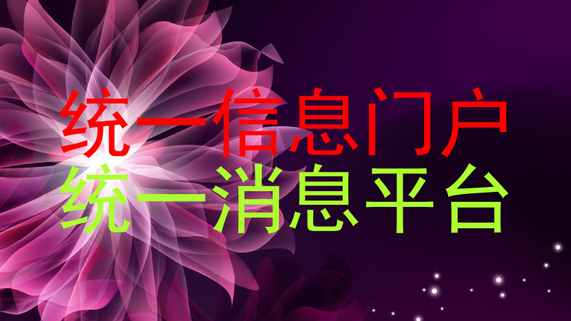 统一信息门户|统一消息平台