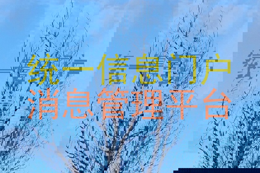 统一信息门户|消息管理平台