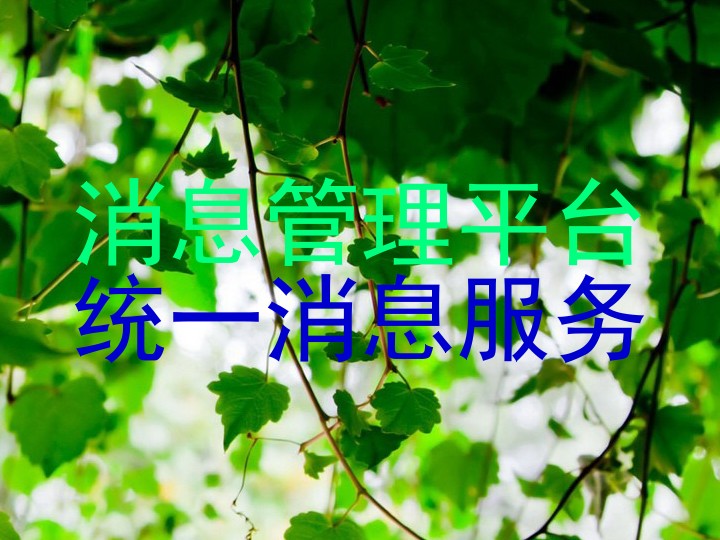 消息管理平台|统一消息服务
