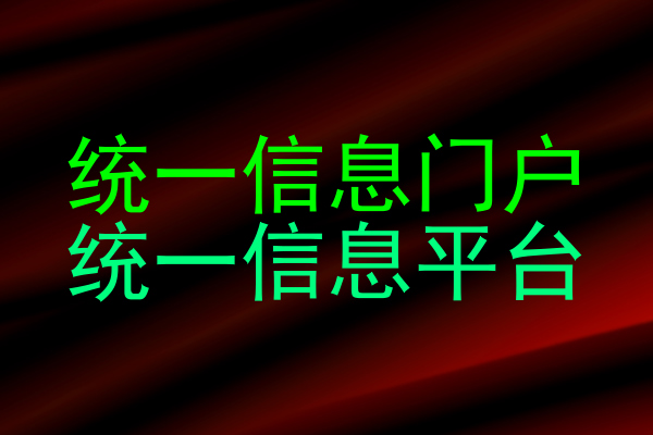 统一信息门户