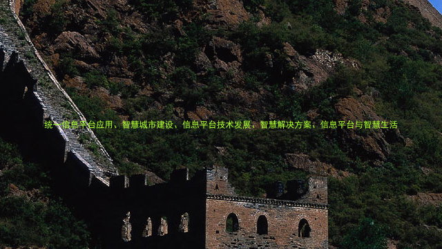 统一信息平台应用、智慧城市建设、信息平台技术发展、智慧解决方案、信息平台与智慧生活