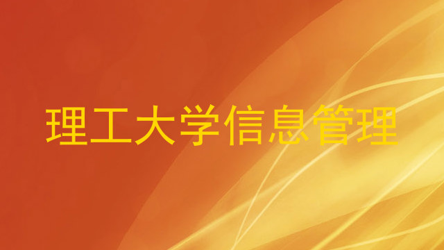 理工大学信息管理