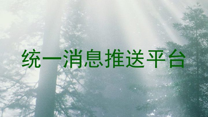 统一消息推送平台