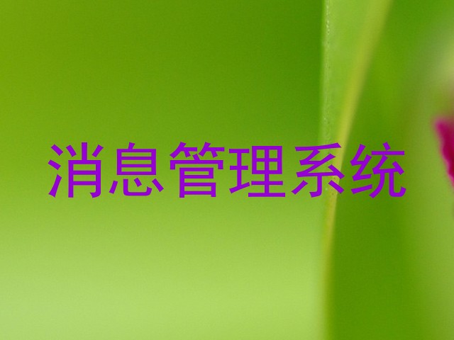消息管理系统