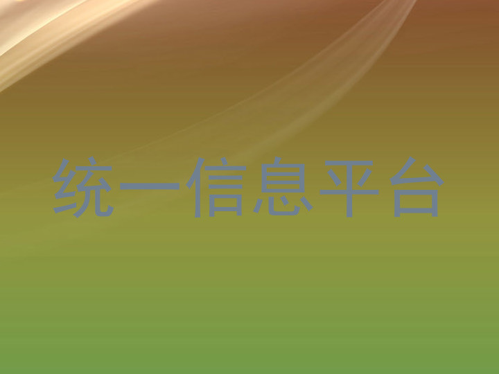 统一信息平台
