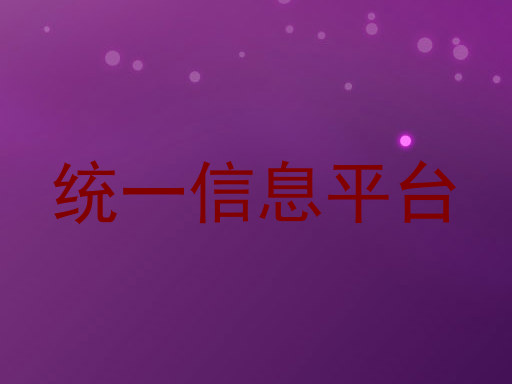 统一信息平台