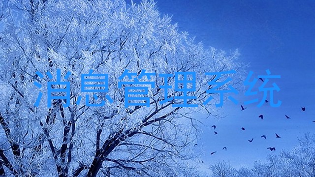 消息管理系统