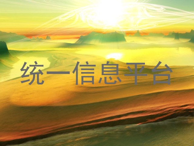 统一信息平台
