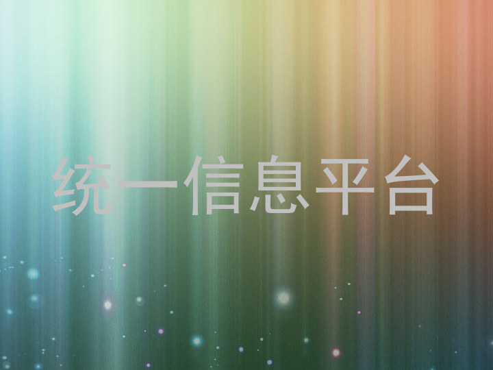 统一信息平台