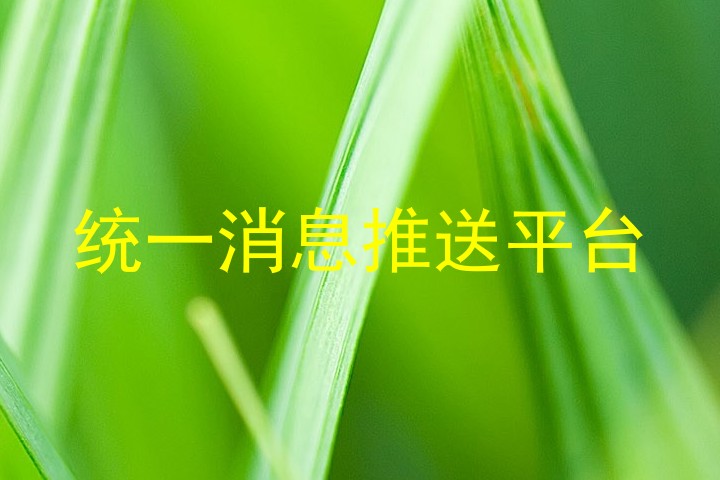统一消息推送平台