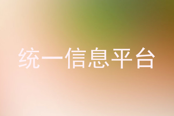 统一信息平台